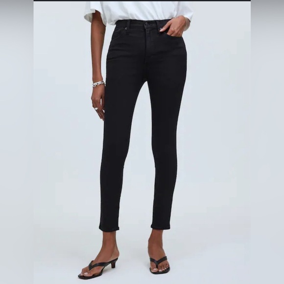 MADEWELL 9” High Rise Skinny Jean black women’s size 26 - Picture 1 of 8